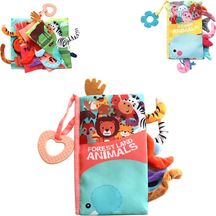 Kikkaboo Baby Stoffbuch Beissring