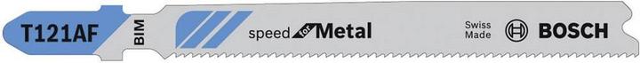 Produktbild Bosch Professional Zubehör Stichsägeblatt T 121 AF Speed for Metal, 5er-Pack, Bleche