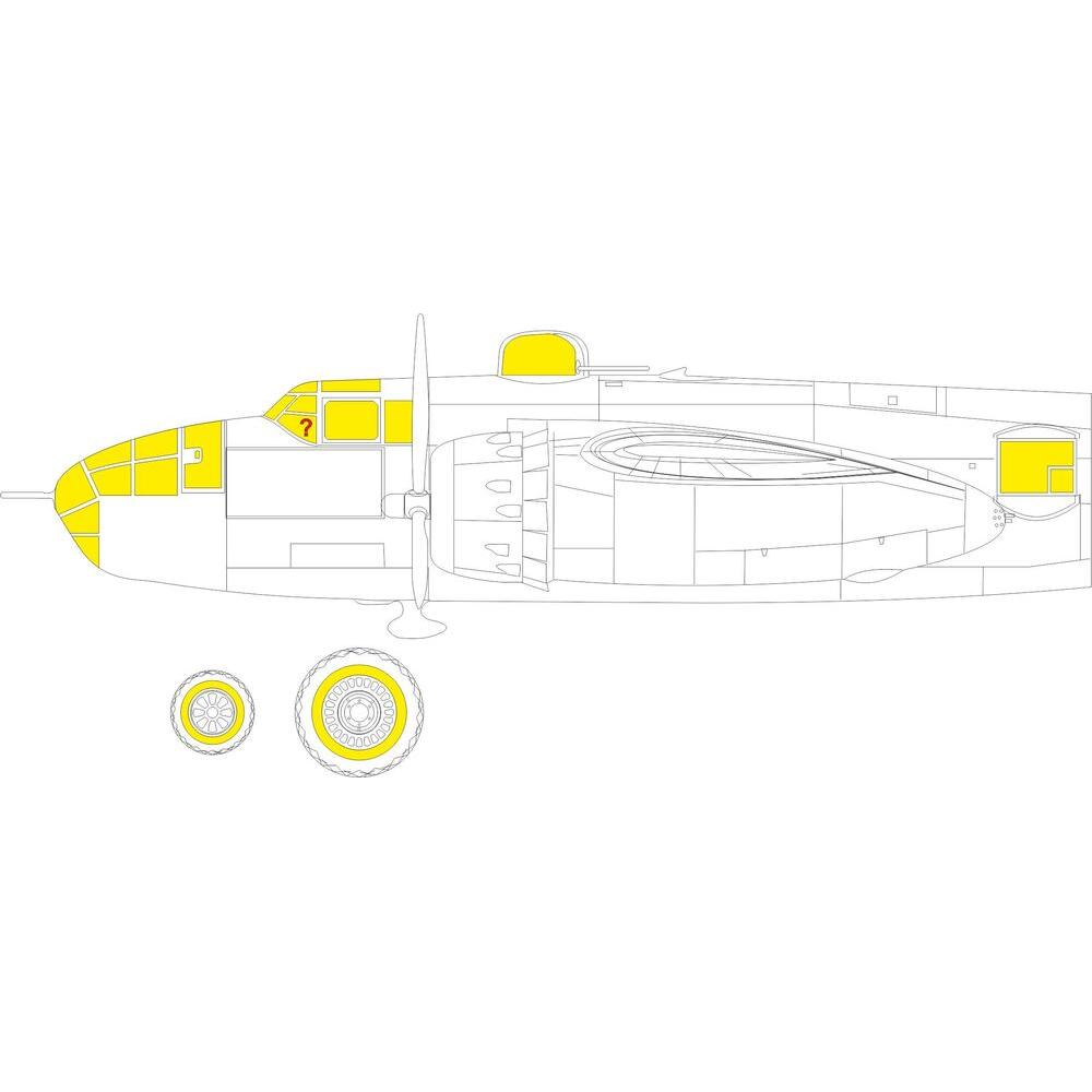 Eduard B-25J glazed nose 1/48 HKM
