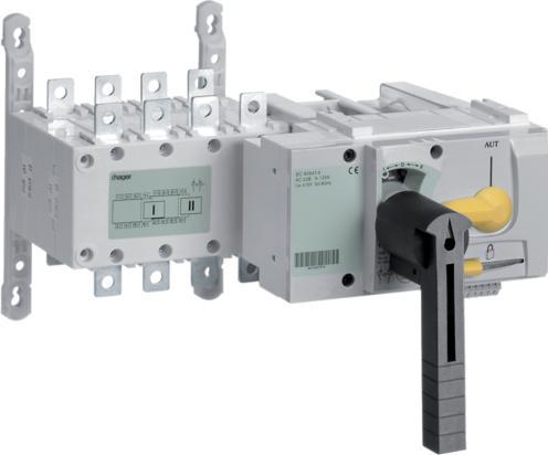 Actual product image Hager HAG HIB412M Changeover switch with motor drive 4P 125A