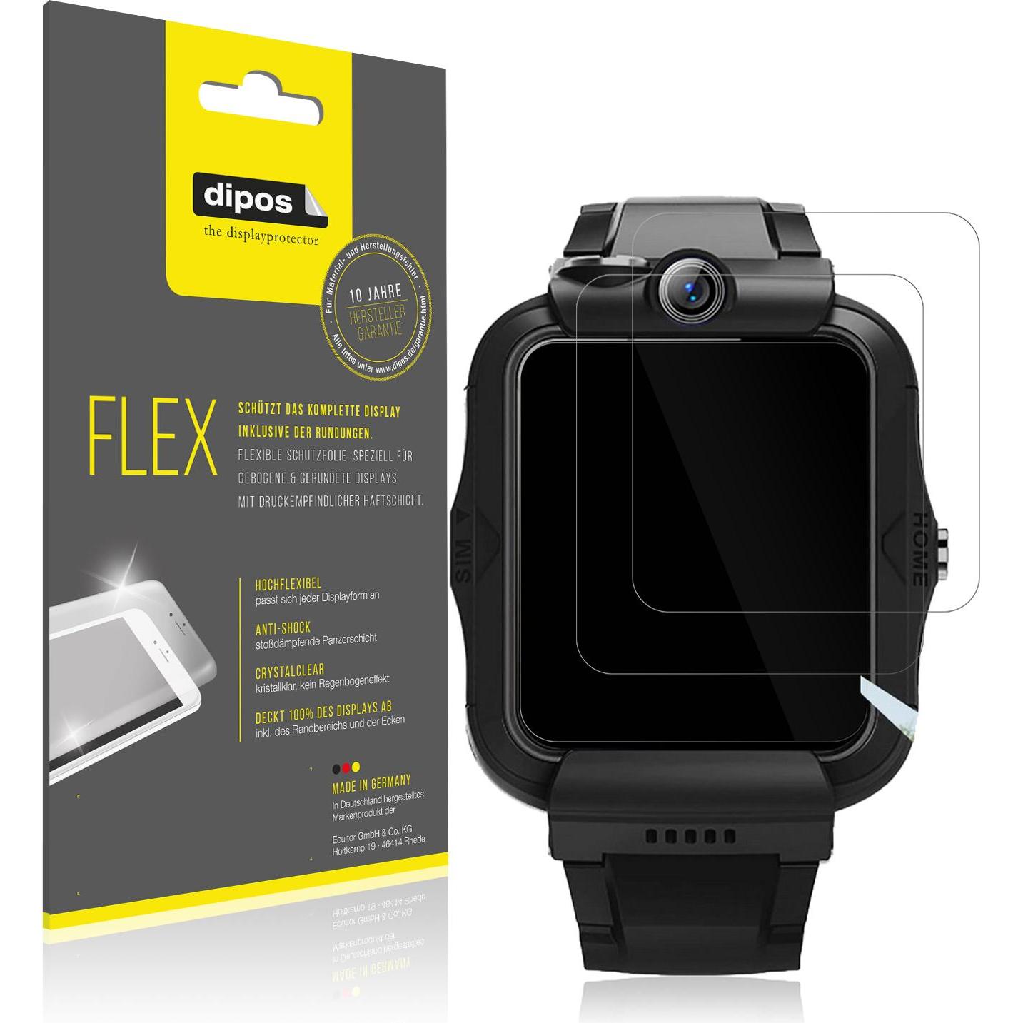 Dipos 3D Full Cover Schutzfolie, Smartwatch Schutzfolie, Transparent