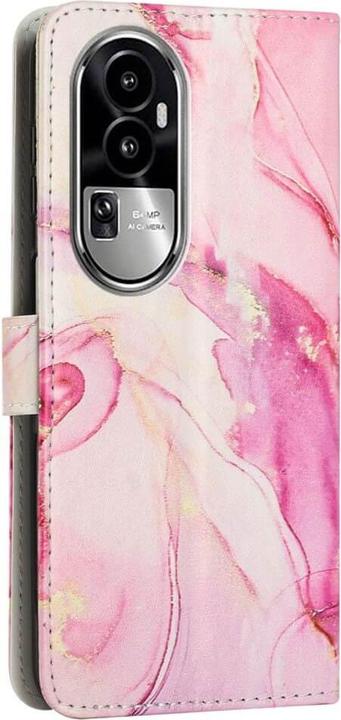 Actual product image Cover-Discount OPPO Reno10 / 10 Pro - Case Cover with lanyard Marble pink (OPPO Reno 10, Oppo Reno 10 Pro)