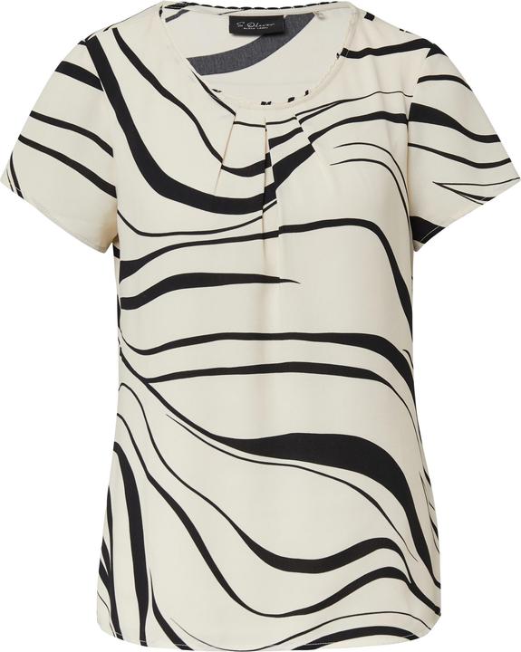 Immagine prodotto s.Oliver Bluse Kurzarmbluse mit Rundhalsausschnitt und All-over-Print (36)