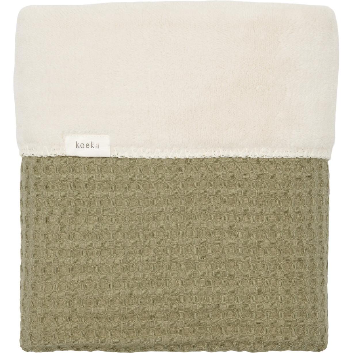 Koeka, Babydecke, Kinderdecke Plüsch Oslo moss (100 x 150 cm)