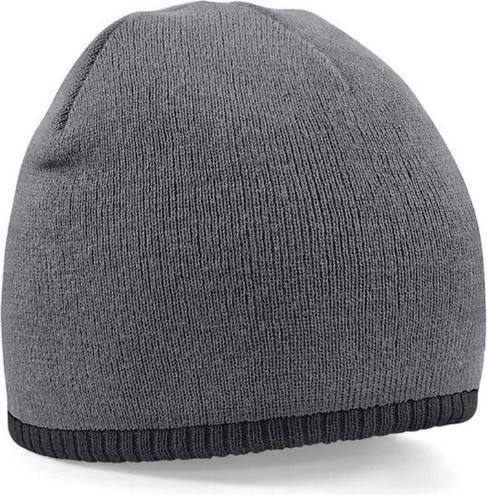 Immagine prodotto Beechfield Beanie Hat Cappello a maglia con tesa a contrasto (Taglia unica)