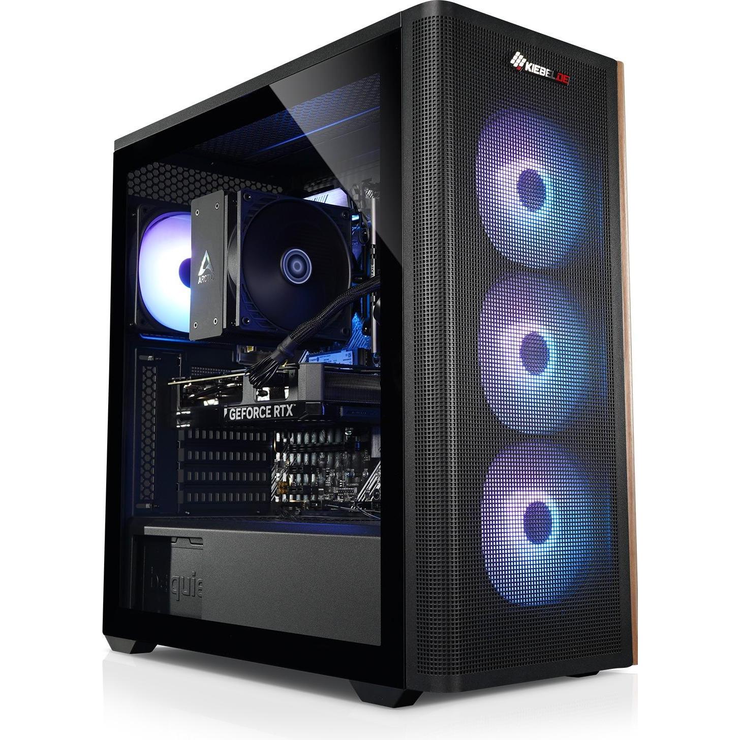 Kiebel Wooden VIII (ATX), PC Gehäuse, Schwarz