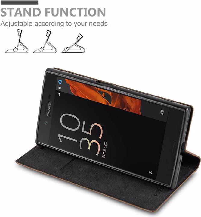 Actual product image Cadorabo Book Invisible Magnet Cover (Sony Xperia XZ, Sony Xperia XZs)