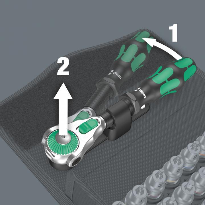 Actual product image Wera 8100 SB All-In Zyklop Speed Ratchet Set (19 mm, 18 mm, 13 mm, 6 mm, 8 mm, 14 mm, 16 mm, 7 mm, 17 mm, 15 mm, 11 mm, 10 mm, 9 mm, 12 mm)