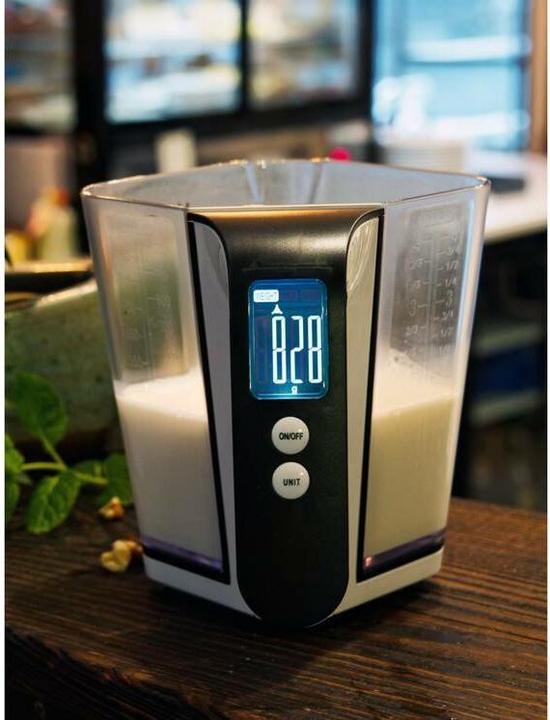 Productafbeelding Toya Lund Digitale Keukenweegschaal 68364 - Maatbeker - Wit - 2 KG - tot 1200ML