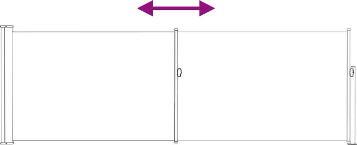 Actual product image vidaXL Einziehbare Markise