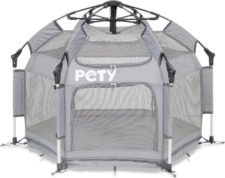 Actual product image Pety Playpen small with floor mat and roof for dogs (Dog kennel)