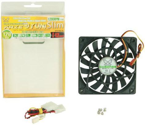 Actual product image Scythe Slip Stream 120 Slim Case Fan (120 mm, 1 x)