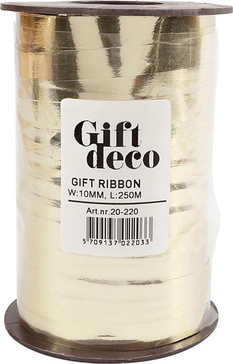 Actual product image Antalis Gavebånd metallic guld 10mmx250m nr. 06 - (250 meter pr. rulle x 5 ruller)