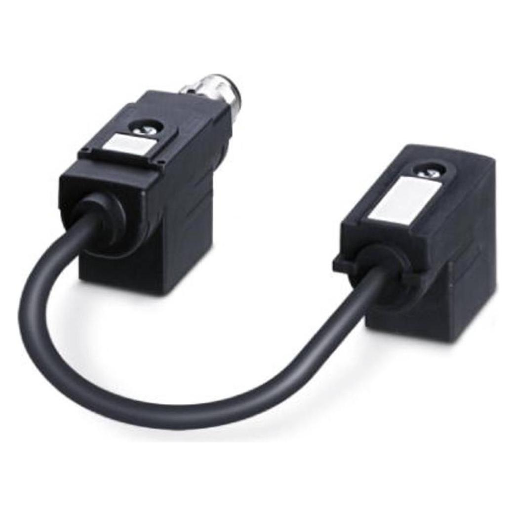 Phoenix Nero Adattatore Per Doppia Valvola Sac-Mr/0.15-116/2Xb-1L-Z Sco Contenuto 1, Cavo + Spina Elettrica,