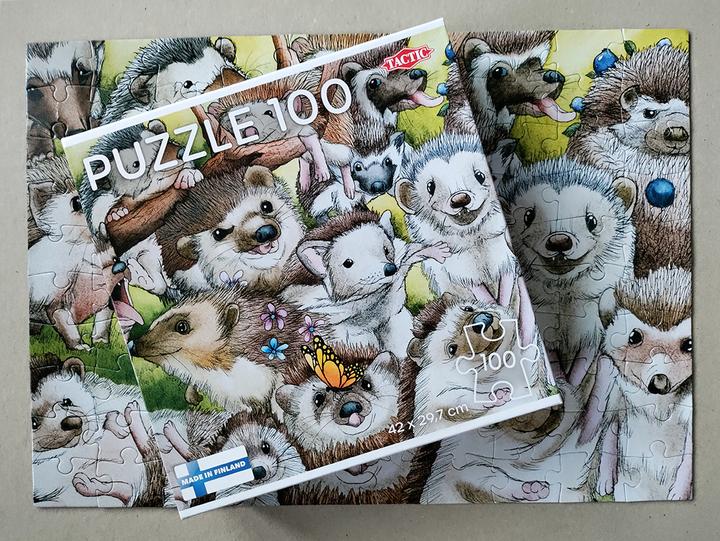 Produktbild Tactic Puzzle Lovers Hedgehogs 100 pcs puzzle (100 Teile)