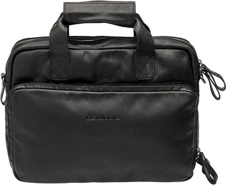 Produktbild New Looxs Radtasche Cali Leder Black 17l.