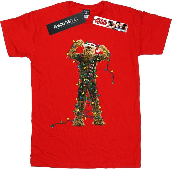 Produktbild Star Wars Chewbacca Christmas Lights TShirt (3XL)