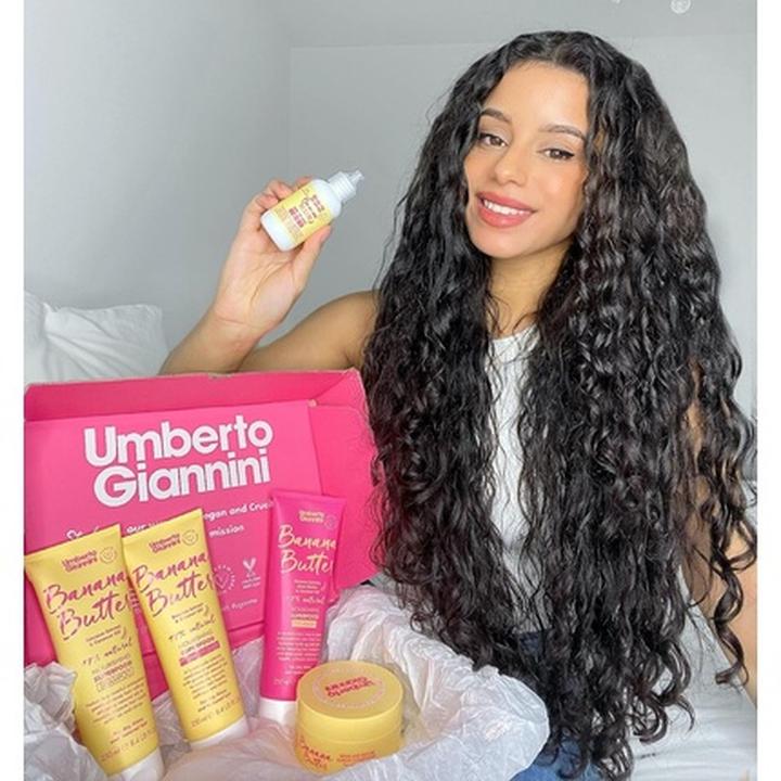 Actual product image Umberto Giannini Banana Butter Repair & Restore Leave-In Conditioner 200 ml