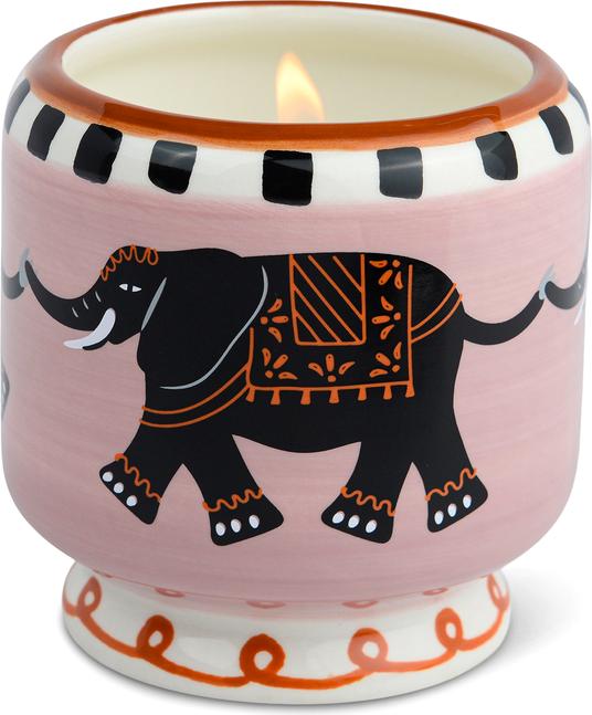 Paddywax A Dopo 8oz/226g Elephant Ceramic Candle - Tobacco Vanilla Boxed (226 g)