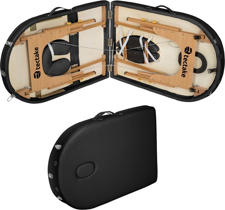 Image du produit tectake Table de massage Sawsan 3 zones avec rembourrage de 5cm et châssis en bois