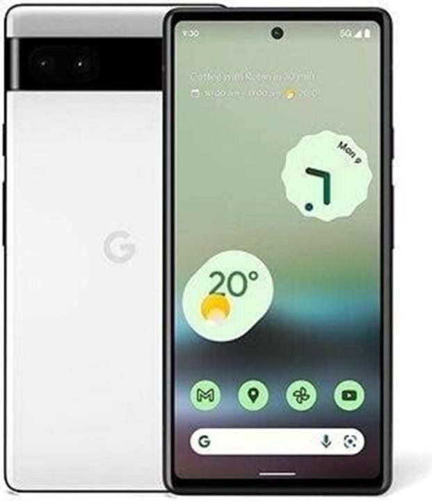 Produktbild Google Pixel 6a (128 GB, Chalk White, 6.10", SIM + eSIM, 5G)