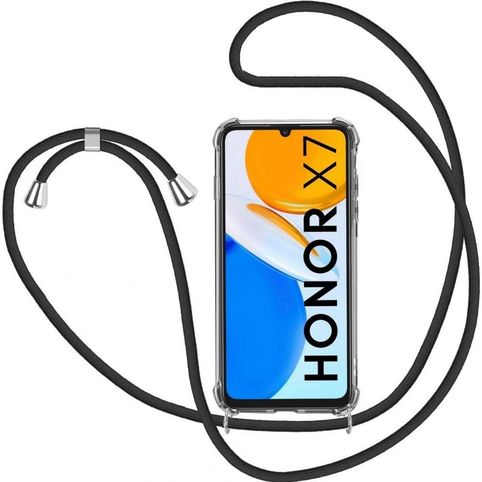 Screenguard Honor X7 Loopster Necklace Hülle, Handykette, Transparent