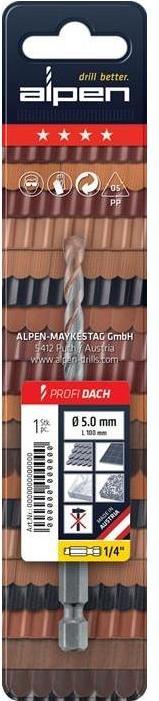 Immagine prodotto Alpen Trapano per tegole 3,5 mm 252003 (3,5 mm)