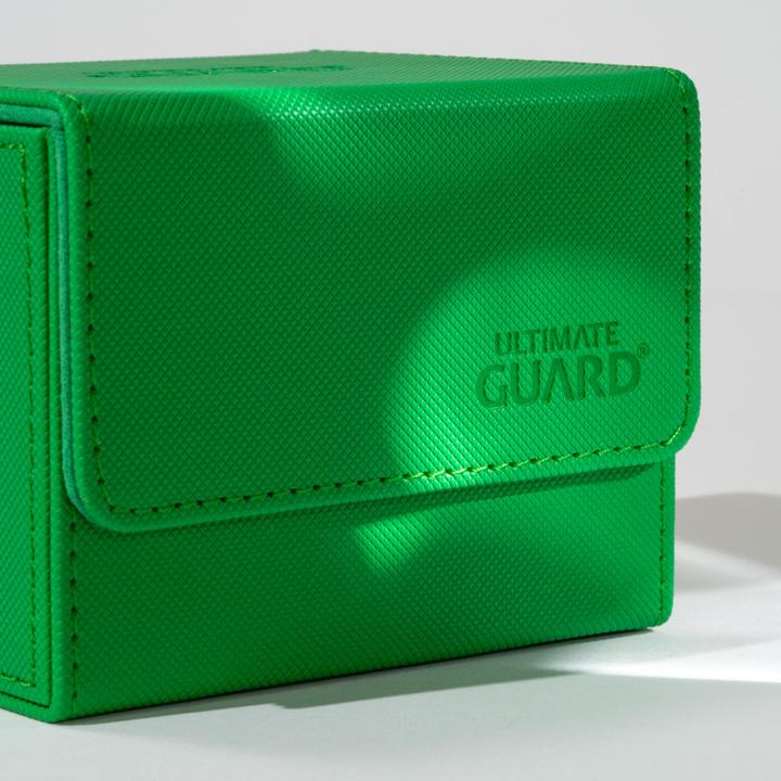 Actual product image Ultimate Guard Card Box XenoSkin Sidewinder Monocolor 80+ Green