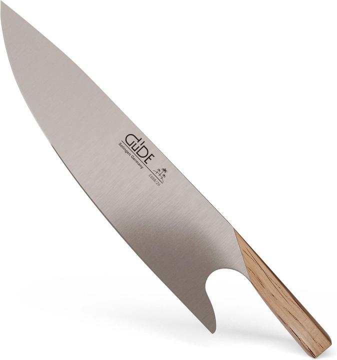 Gude Solingen THE KNIFE forged 26 cm barrel oak Chefs knife Handmade Germany (26 cm)