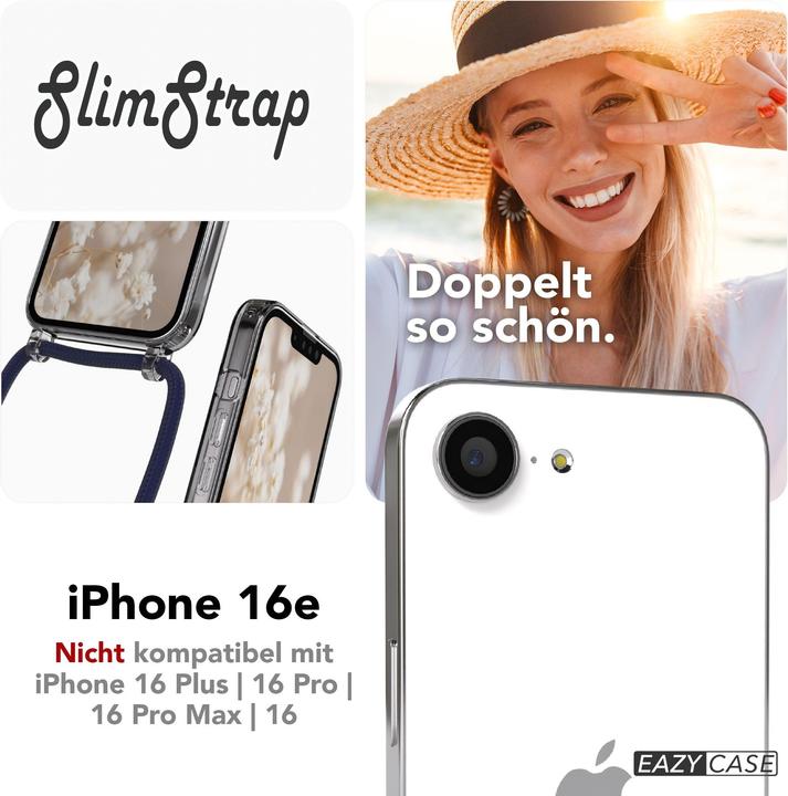 Produktbild EAZY CASE MagSafe Handykette Clear für Apple iPhone 16e