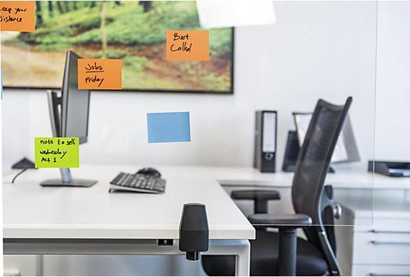 Produktbild smiT Tischtrennwand für Einzelarbeitsplatz