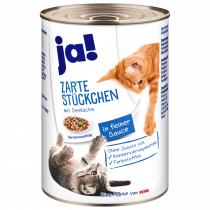 Produktbild ja! zart stück seelachs, 415g Dose (415 g)