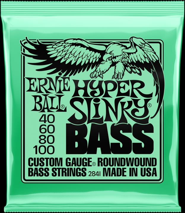 Actual product image Ernie Ball Set of strings, electric bass, Slinky, Hyper 40-100 (4 x, Electric bass, 0.10")