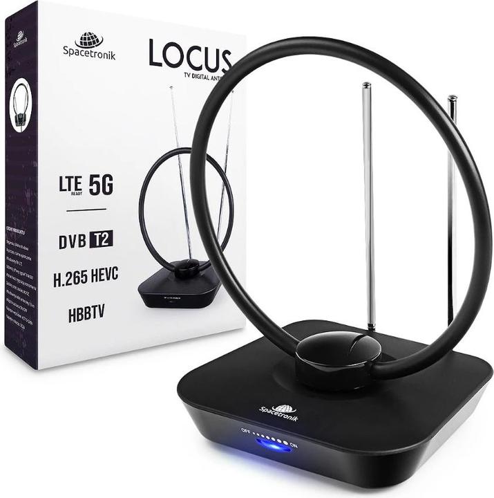 Image du produit Spacetronik Antenne RTV DVB-T d'intérieur Locus (Antenne d'intérieur, 45 dB, DVB-T / -T2)