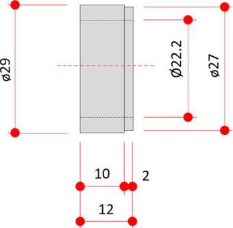 Produktbild Glutz Zylinderschutzeinsätze RZ 5330RS Secaport (1 Stk.)