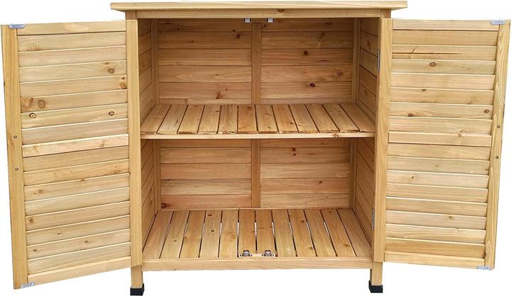 Image du produit Wiltec Abri de jardin avec porte à 2 battants 870x465x916 mm en bois d'épicéa Abri de jardin pupitre