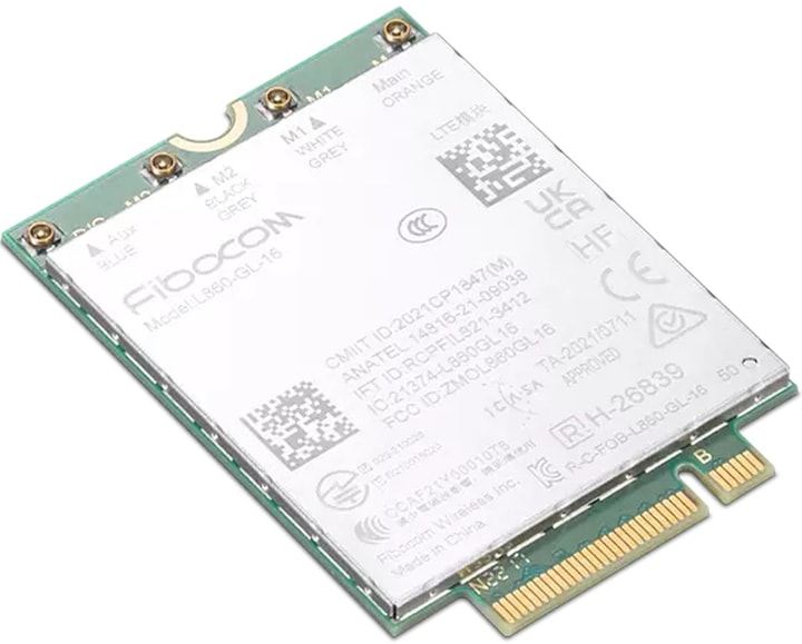 Produktbild Lenovo ThinkPad Fibocom L860-GL-16 CAT16 4G LTE WWAN Module for ThinkPad X1 Carbn Gen10 (M.2 A Key)