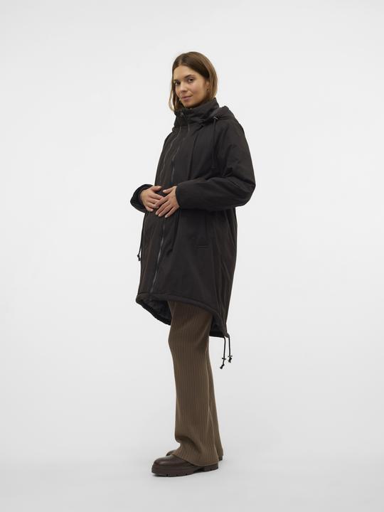 Produktbild Mamalicious Kapuze mit Kordelzug Gerippte Ärmelbündchen Mantel Jacke (XS)