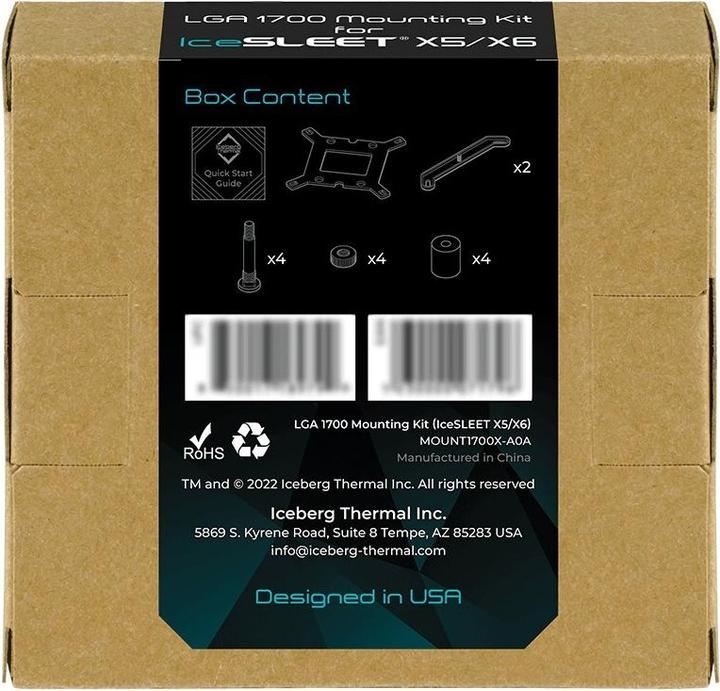 Immagine prodotto Iceberg Thermal Kit LGA 1700 IceSLEET X5/X6