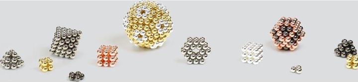 Immagine prodotto Neoballs Magneti a sfera Multimetallo - Cassetta Tesseract