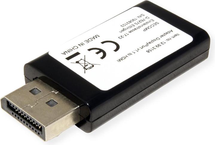 Image du produit Value DisplayPort - HDMI (HDMI, 4.40 cm)