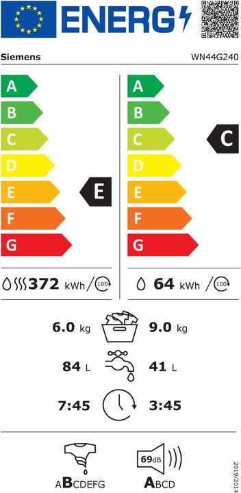 Energie-Label Siemens WN44G240