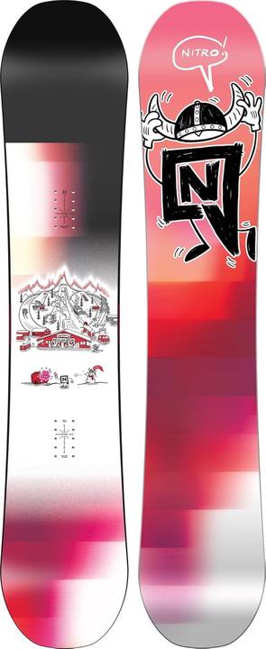 Nitro Snowboards Team PRO MK BRD 25 Freestyleboard, Twin, Cam-Out Camber, All Terrain (147)