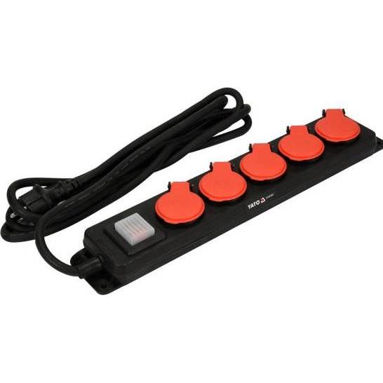 Thumbnail - Yato, Steckdosenleiste, YT-81242 (5 x, CEE 7/5, 3 m)