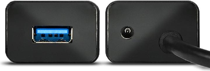Actual product image Axagon HUE-SA7BP 7x USB3.0 ALU charging hub incl. AC adapter, Juodas (USB-A, USB-B, 7 ports)