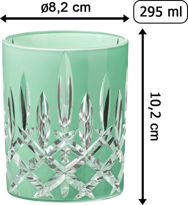 Immagine prodotto Riedel Serie LAUDON Tumbler Whisky Tumbler Bicchiere da cocktail verde menta Capacità 295 ml (2.95 dl, 1 x, Bicchiere da whisky)
