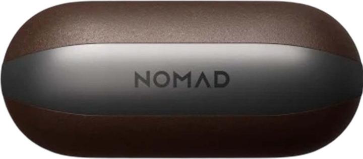 Actual product image Nomad Modern Leather Case Airpods 4 Brown (Headphone sleeve)