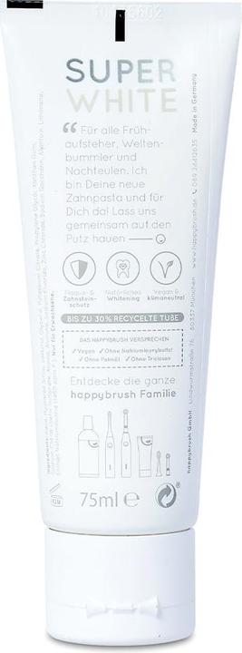 Image du produit happybrush Dentifrice SuperWhite, 75 ml (75 ml)