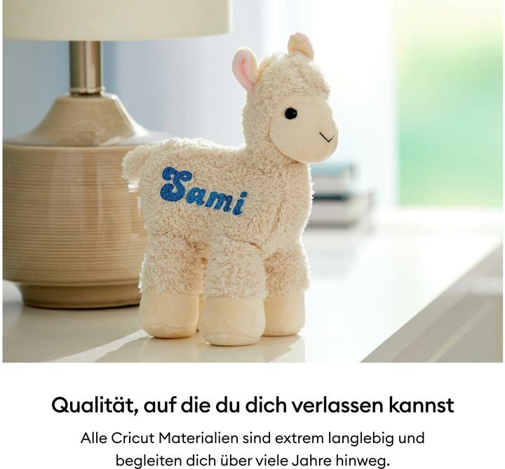 Image du produit Cricut Aufbügelfolie Glitzer Iron-On 30.5 x 48.3 cm, Weiss