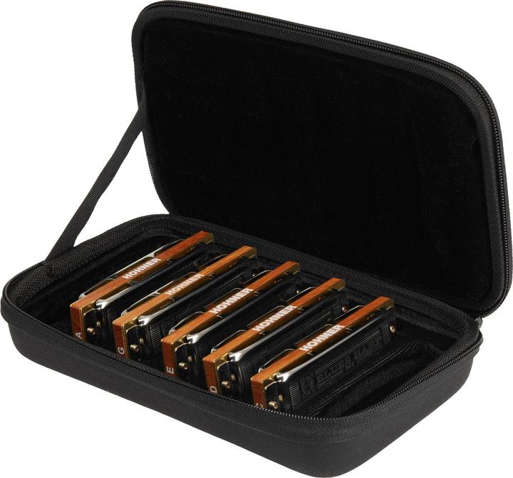 Image du produit Hohner Blues Harp MS CDEGA Pack of 5 (Harmonica, Diatonique, Do majeur)